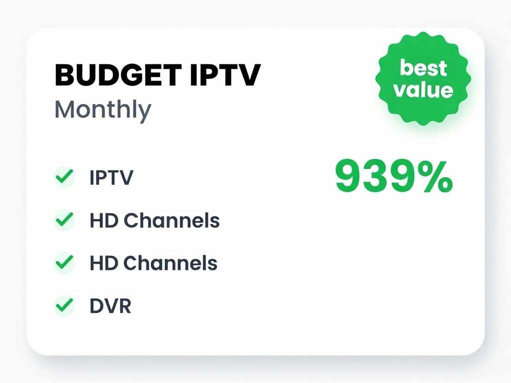 affordable iptv service pricing display with basic features highlighted