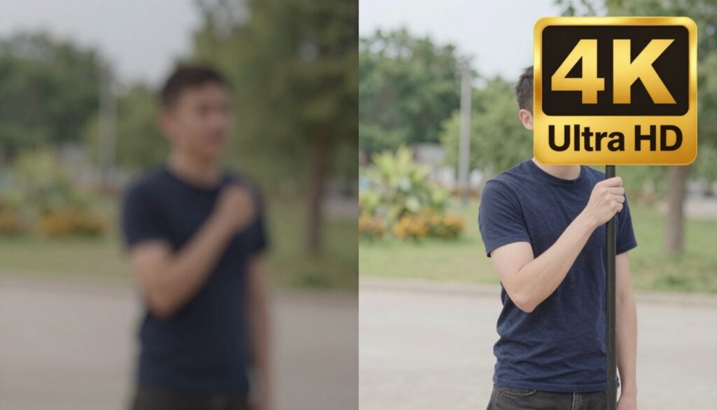 HD and 4K streaming quality comparison