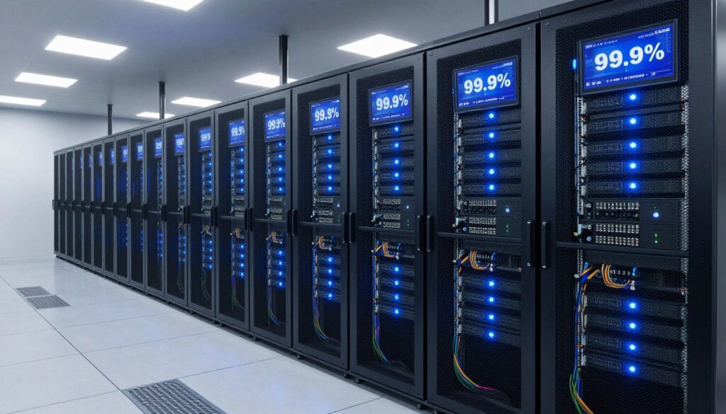 IPTV server infrastructure showing reliability and uptime monitoring
