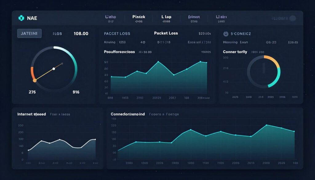 Network performance monitoring dashboard