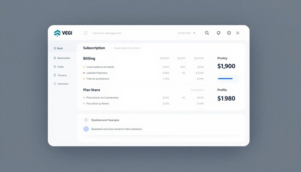 Online account management dashboard