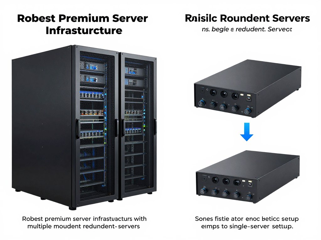 Premium IPTV server infrastructure