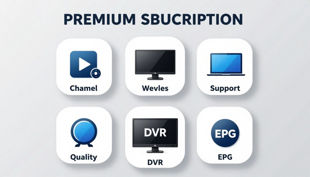 Premium IPTV subscription included features