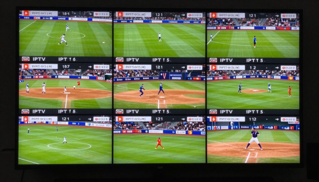 live sports streaming on iptv service showing multiple games